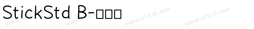 StickStd B字体转换